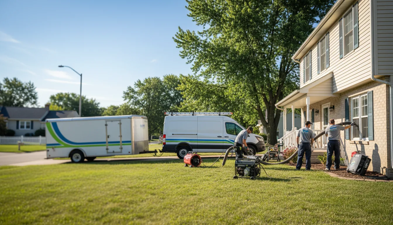 Flooded Basement Restoration And Cleanup With Repair in Kaleva, MI near me